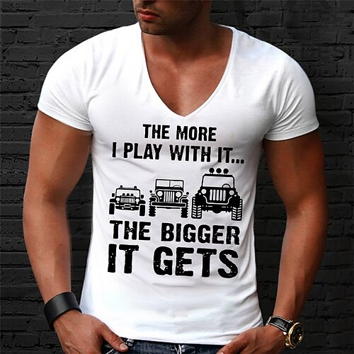 

Men's Unisex T shirt Hot Stamping Cartoon Graphic Prints Letter V Neck Street Daily Print Short Sleeve Tops Casual Designer Big and Tall Sports White Blue Gray