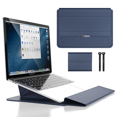 Laptop Sleeves 12 14 15.6 inch Compatible with Macbook Air Pro, HP, Dell,  Lenovo, Asus, Acer, Chromebook Notebook Waterpoof PU Leather Solid Color  for Business Office 2023 - US $24.99