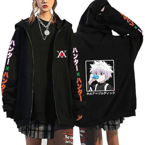 

Inspired by Hunter X Hunter Killua Zoldyck Anime Cartoon 100% Polyester Anime Harajuku Graphic Kawaii Outerwear For Men's / Women's / Couple's