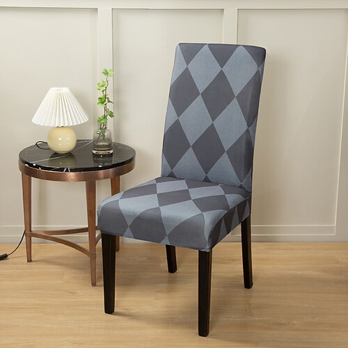 

2 Pcs Stretch Kitchen Chair Cover Slipcover for Dinning Party Elastic Anti-dust Seat Coverfor Hotel Office Ceremony Banquet Wedding Party