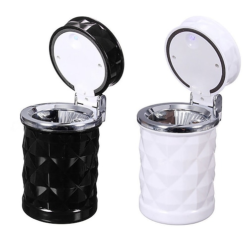 

StarFire Car Ashtray Portable Car Cigar Cigarette Led Ashtray with Lid Cup Holder Travel Auto Cigarette Smoke Remove Ashtray