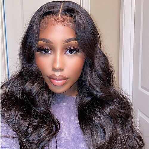 

Natural Wave Lace Front Human Hair Wigs For Women Brazilian 13x4 HD Lace Frontal Wig Human Hair Pre Plucked