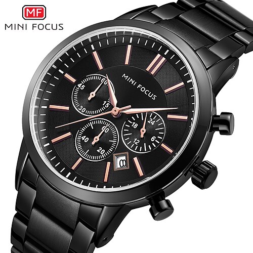 

MINI FOCUS Quartz Watch for Men Analog Quartz Stylish Stylish Waterproof Calendar Alloy Alloy Fashion