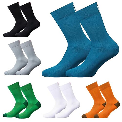 

Socks Cycling Socks Men's Women's Outdoor Exercise Bike / Cycling Breathable Soft Sweat wicking 2 Pieces Graphic Nylon Spandex Black Green Grey One-Size / Stretchy