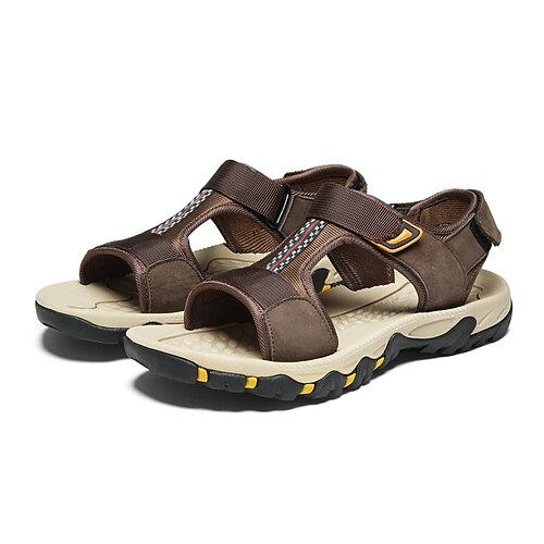

Men's Sandals Casual Classic Daily Outdoor Elastic Fabric Black Brown Blue Spring Summer