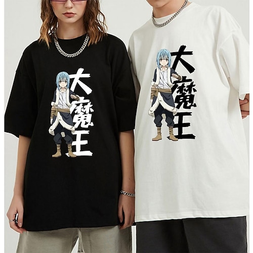 

Inspired by Regarding Reincarnated to Slime Rimuru Tempest T-shirt Cartoon Manga Anime Harajuku Graphic Kawaii T-shirt For Men's Women's Unisex Adults' Hot Stamping 100% Polyester