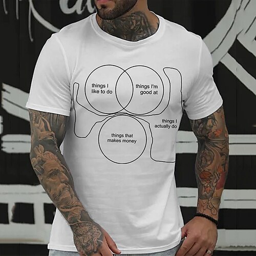 

Men's T shirt Hot Stamping Graphic Letter Crew Neck Casual Daily Print Short Sleeve Tops Fashion Vintage Designer Big and Tall White Blue Gray