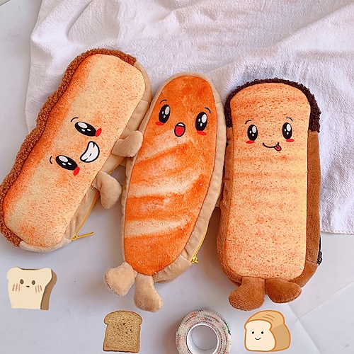 

PencilCasePenPouchMarkerBag Cartoon Cute Creative Plastics Plush Fabric for School Student Kids