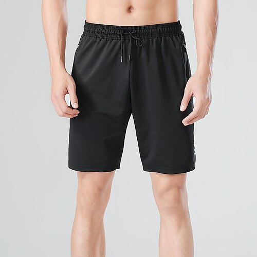 

Men's Casual / Sporty Athletic Chinos Shorts Drawstring Pocket Elastic Waist Short Pants Casual Daily Micro-elastic Geometry Comfort Breathable Mid Waist Black Grey M L XL XXL 3XL