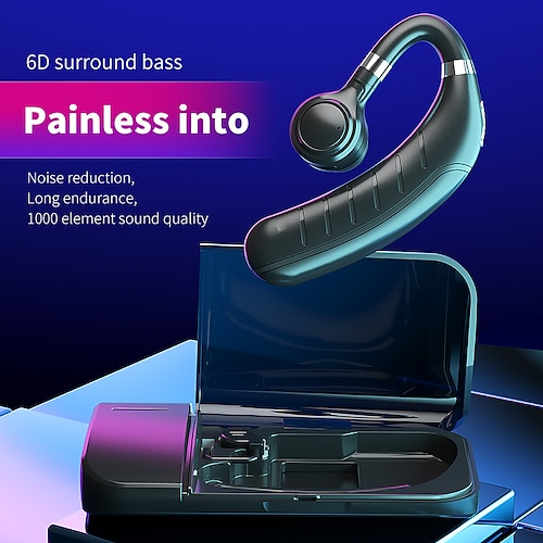 

FC1 Hands Free Telephone Driving Headset Ear Hook Bluetooth5.0 Stereo with Charging Box Fast Charging for Apple Samsung Huawei Xiaomi MI Everyday Use Outdoor Mobile Phone