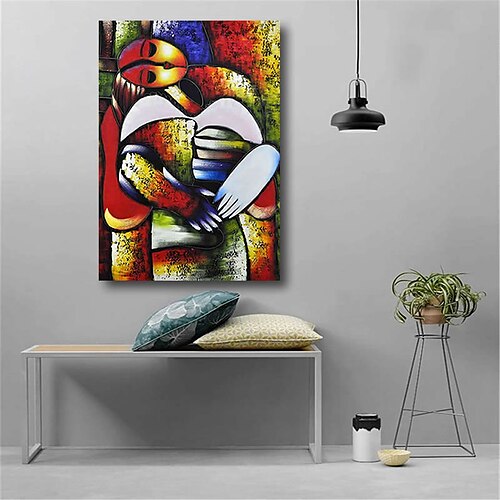 

Oil Painting Handmade Hand Painted Wall Art Abstract Modern Figure Picasso repro Girl Lady Naked Nude Home Decoration Decor Stretched Frame Ready to Hang