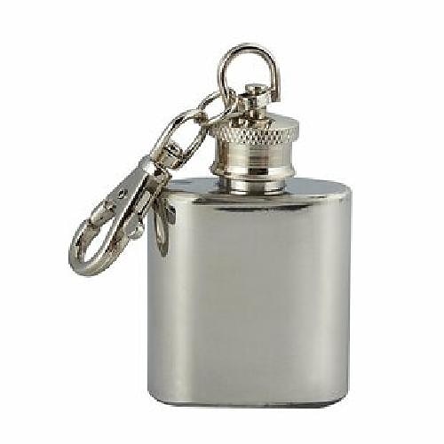 

Portable Small Bottle Stainless Steel Bottle 1 Oz Liquor Bottle With Keychain