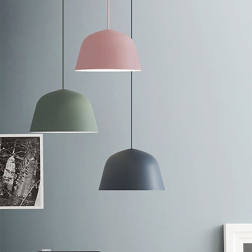 

25 cm Island Design Pendant Light LED Metal Painted Finishes Modern Nordic Style 85-265V