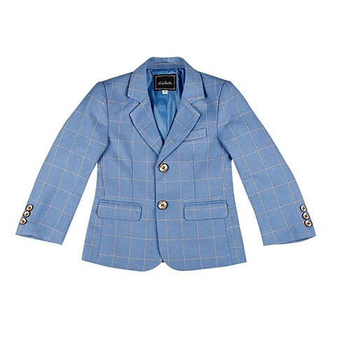 

Bambino Da ragazzo Blazer Capispalla A quadri Manica lunga Cappotto Formale Cotone stile sveglio Fantastico Nero Blu Rosso Autunno Estate 3-13 anni