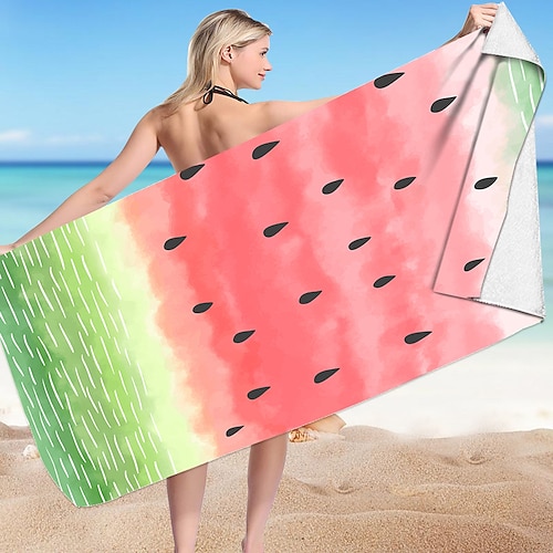 

Beach Towel, Oversized Microfiber Beach Towels for Travel, Quick Dry Towel for Swimmers Sand Proof Beach Towels for Women Men Girls, Cool Pool Towels Beach Accessories Super Absorbent Towel