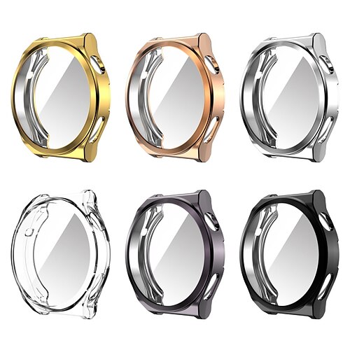 

1 Pack Watch Case Compatible with Huawei Huawei Watch GT3 Pro 43mm / Huawei Watch GT3 Pro 46mm Scratch Resistant All Around Protective Shockproof TPU Watch Cover