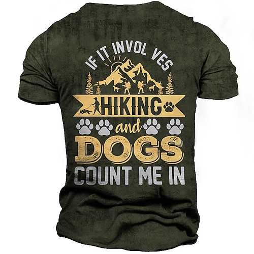 

Men's Unisex T shirt Tee 3D Print Graphic Prints Letter Crew Neck Street Daily Print Short Sleeve Tops Casual Designer Big and Tall Sports Black Army Green Dark Gray