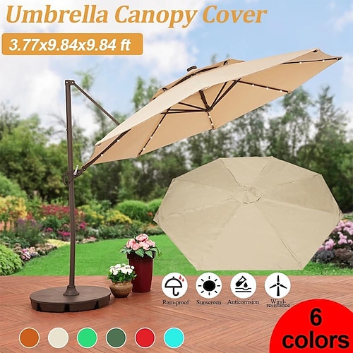 

Patio Umbrella Outdoor Umbrella Market Table Umbrellas Canvas For Lawn, Garden, Deck, Backyard & Pool(Only Canvas)