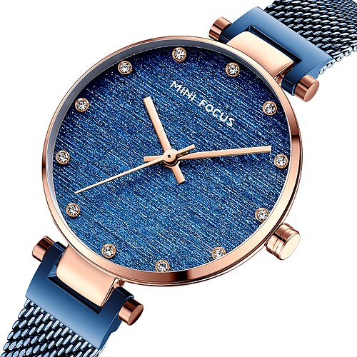 

MINI FOCUS Quartz Watch for Women Analog Quartz Stylish Fashion Waterproof Stainless Steel Alloy Fashion