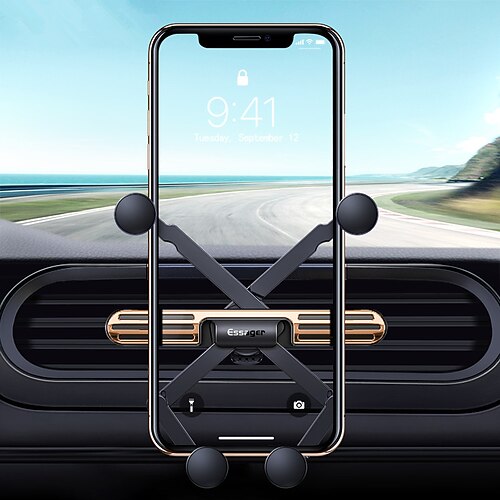 

Car Phone Holder Mini Gravity Phone Stand Bracket For iPhone Samsung Universal Air Vent Mount Phone Holder Clip