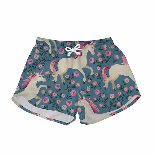 

Women's Swim Trunks Swim Shorts Quick Dry Lightweight Board Shorts Bottoms with Pockets Drawstring Swimming Surfing Beach Water Sports Floral Animals Summer / Stretchy