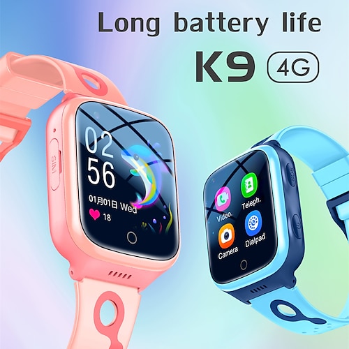 

696 K9 Smart Watch 1.4 inch Kids Smartwatch Phone Bluetooth 4G Pedometer Call Reminder Alarm Clock Compatible with Smartphone Kid's Hands-Free Calls Media Control with Camera IP 67 31mm Watch Case