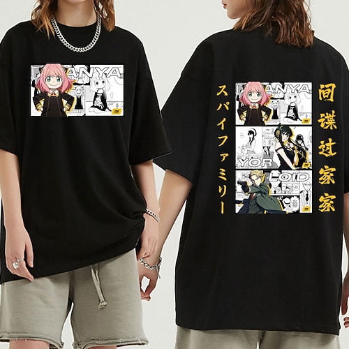 

Inspired by SPY×FAMILY Anya Forger T-shirt Anime 100% Polyester Anime Harajuku Graphic Kawaii T-shirt For Men's / Women's / Couple's