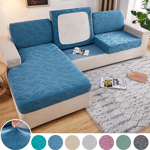 

Jacquard Elastic Sofa Seat Cushion Cover for Furniture Protector Sofa Covers Pets Kids Washable Sofa Cushion Case Removable Livingroom Sofa cover
