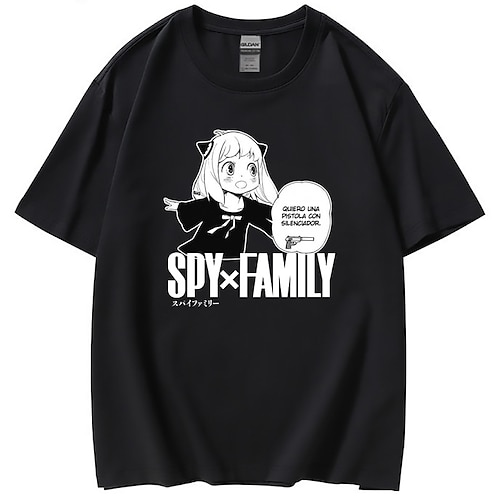 

Inspired by Spy x Family Spy Family Anya Forger T-shirt Cartoon Manga Anime Harajuku Graphic Kawaii T-shirt For Men's Women's Unisex Adults' Hot Stamping 100% Polyester