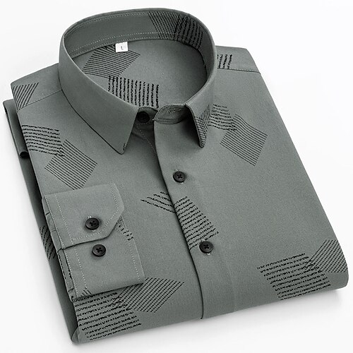 

Men's Shirt Dress Shirt Graphic Prints Turndown Green Khaki Royal Blue White Black Outdoor Casual Long Sleeve Button-Down Clothing Apparel Fashion Casual Breathable Comfortable / Summer / Spring