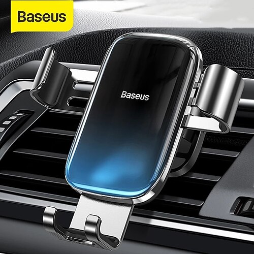 

Baseus Gravity Car Phone Holder for Samsung Universal Car Air Cent Vent Mount Smartphone Metal Car Charging Stand Phone Holder