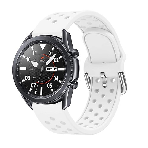 

1 pcs Smart Watch Band for Samsung Galaxy Gear S3 Classic LTE Watch 42mm Watch 46mm Watch 3 41mm Watch 3 45mm 20mm 22mm Silicone Smartwatch Strap Waterproof Adjustable Shockproof Sport Band