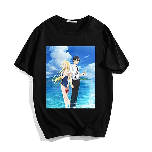 

Inspired by Summer Time Rendering Cosplay Costume T-shirt 100% Polyester Pattern Harajuku Graphic Kawaii T-shirt For Men's / Women's / Couple's