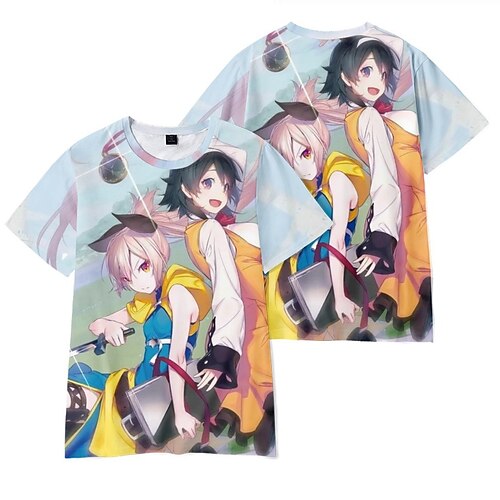 

Inspired by The Executioner and Her Way of Life Menou Tokitou Akari T-shirt Anime 100% Polyester Anime Harajuku Graphic Kawaii T-shirt For Men's / Women's / Couple's