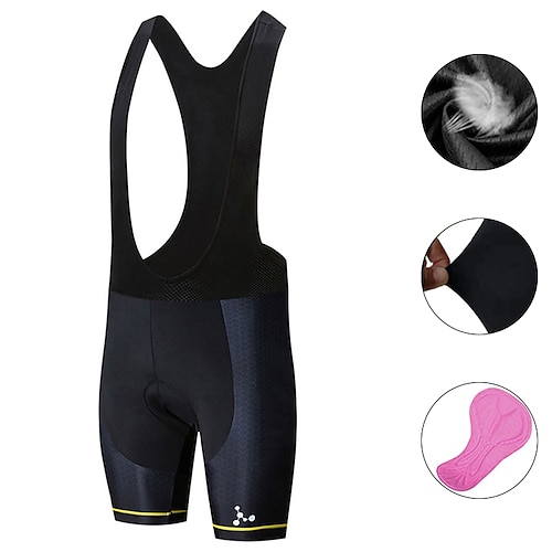 

21Grams Women's Cycling Bib Shorts 3D Padded Shorts Bike Padded Shorts / Chamois Bottoms Mountain Bike MTB Road Bike Cycling Sports Patchwork 3D Pad Cycling Breathable Quick Dry Black Polyester