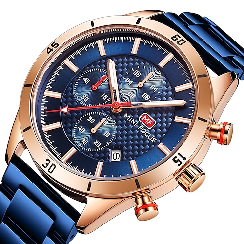 

MINI FOCUS Quartz Watch for Men Analog Quartz Stylish Stylish Waterproof Calendar Alloy Alloy Fashion