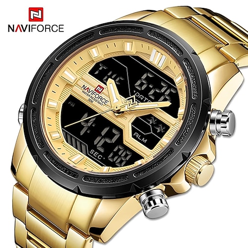 

NAVIFORCE Digital Watch for Men Analog - Digital Digital Stylish Stylish Formal Style Waterproof Calendar Noctilucent Alloy Alloy Fashion