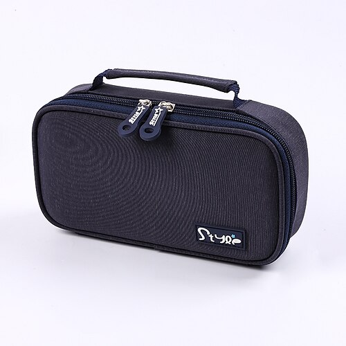 

PencilCasePenPouchMarkerBag Wear-Resistant Multifunction With Zipper Canvas for School Office Student