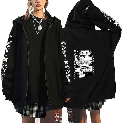 

Inspired by Hunter X Hunter Killua Zoldyck Anime Cartoon 100% Polyester Anime Harajuku Graphic Kawaii Outerwear For Men's / Women's / Couple's