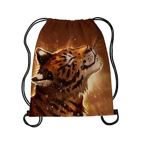 

Unisex 3D Tessuto Oxford Esterno Viaggi Stampa Leggero Tigre Stampa 3D Nero