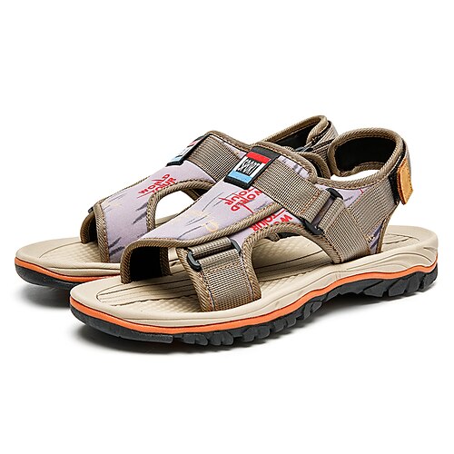 

Men's Sandals Casual Classic Daily Outdoor PU Black Khaki Blue Spring Summer
