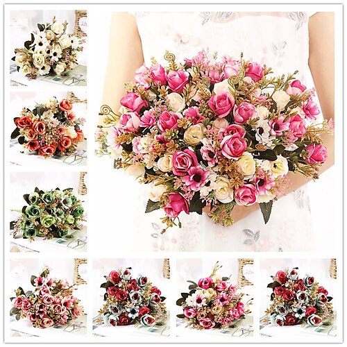 

Lai Roses Home Decoration Eternal Roses Wedding Atmosphere Decoration Holding Flowers 1 Bouquet 30cm/12""