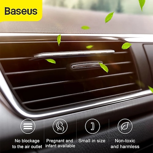 

Baseus Car Air Freshener Car Mount Perfume Fragrance for Auto Air Conditioner Clip Diffuser Solid Perfume Car Air Vent Freshener