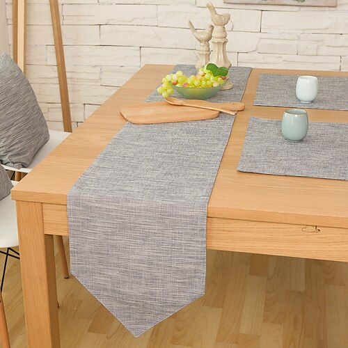 

Farmhouse Table Runner Vintage Table Runner Cotton Linen Table Decorations for Dining Party Holiday
