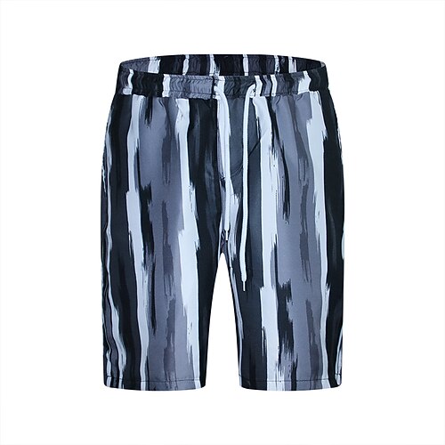

Men's Casual Shorts Shorts Beach Shorts Knee Length Pants Inelastic Patchwork Mid Waist Black S M L XL XXL