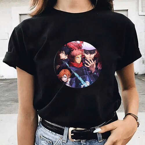 

Inspired by Jujutsu Kaisen Gojo Satoru T-shirt Anime 100% Polyester Anime Harajuku Graphic Kawaii T-shirt For Men's / Women's / Couple's