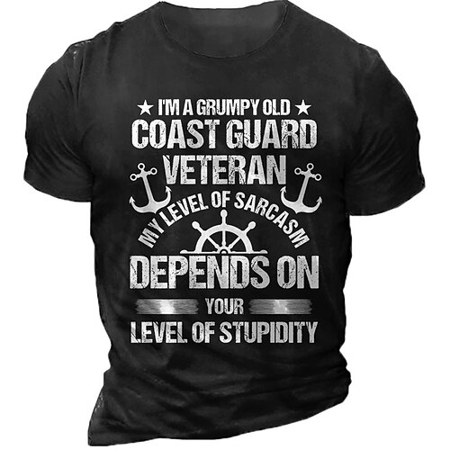 

Men's Unisex T shirt 3D Print Graphic Prints Letter Crew Neck Street Daily Print Short Sleeve Tops Casual Designer Big and Tall Sports Black Army Green Dark Gray
