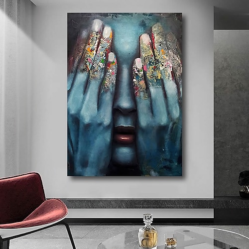 

Print Stretched Canvas Prints - Abstract People Comtemporary Modern Art Prints