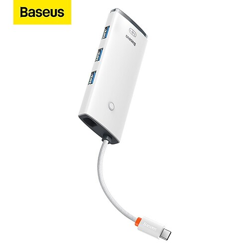 

Baseus Lite Series 5-Port Type-C HUB Docking Station (Type-C to HDMIUSB3.03PD) Black
