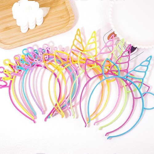 

6 Pieces Kids Girls' Sweet Party Unicorn Cartoon Hair Accessories Colorful / Rainbow